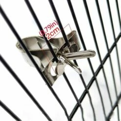 VERSAILLESFR Mangeoire À Oiseaux Pour Perroquets,3 Pcs Porte-Fruit Oiseaux En Acier Inoxydable Mangeoire à Oiseaux Pour Cage à Oiseaux Légumes Mangeoire Petits Animaux -POULAILLER ET ÉLEVAGE DE LA BASSE-COUR Ventes 46565479 4