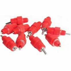 TINOR 20 Pcs Eau Tetine Poulet Alimentateur Fournitures De Volaille Poule Vis Dans Le Style