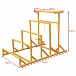 CHEMIN DES POULAILLERS Aire De Jeux En Bois Pour Poule Avec Balançoire -POULAILLER ET ÉLEVAGE DE LA BASSE-COUR Ventes 47145013 5