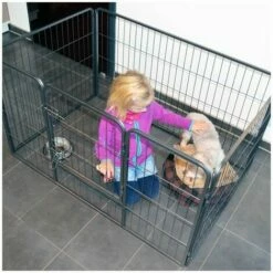 BBLOISIRAM Parc Enclos Pour Chiens Grillage Cage Clôture Intérieur Et Extérieur Hauteur 70,5cm Modèle Dog Run « M 483 » -POULAILLER ET ÉLEVAGE DE LA BASSE-COUR Ventes 47303593 3