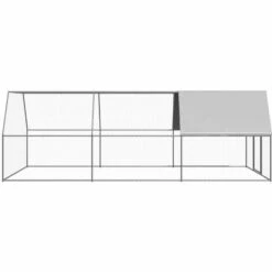 VidaXL Poulailler D'extérieur 3x6x2 M Acier Galvanisé - Argent -POULAILLER ET ÉLEVAGE DE LA BASSE-COUR Ventes 48780946 3