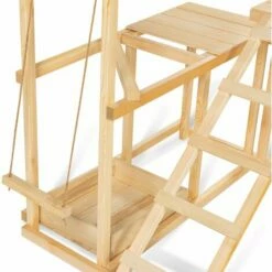 IDMARKET Aire De Jeux En Bois XXL Pour Poules Avec Balançoire Perchoir échelle Bain De Poussière -POULAILLER ET ÉLEVAGE DE LA BASSE-COUR Ventes 48918226 4