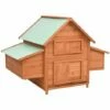 VidaXL Poulailler 152x96x110 Cm Bois De Sapin Massif - Brun
