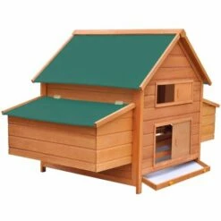 VidaXL Poulailler Bois 157x97x110 Cm - Brun -POULAILLER ET ÉLEVAGE DE LA BASSE-COUR Ventes 4993962 3