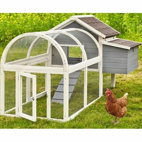 BB-LOISIR Poulailler En Bois Pour Jardin Extérieure Cage Canard Avec Nichoir Cm Modèle: 160 Grand Bonheur 189x100x110 Cm 3 BB-LOISIR Poulailler En Bois Pour Jardin Extérieure Cage Canard Avec Nichoir Cm Modèle: 160 Grand Bonheur 189x100x110 Cm – Image 3