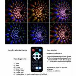 BEICHEN Lampe De Scène Petite Boule Magique LED Avec Télécommande USB Lumière Scène Rotative 7 Colorées Soirée Party Disco DJ -POULAILLER ET ÉLEVAGE DE LA BASSE-COUR Ventes 53041024 3