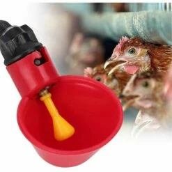 ILOVEMILAN Volaille Automatique Abreuvoir,6 PCS Buveur De Volaille,Poulet Abreuvoir D'eau,Buveurs Automatiques Abreuvoirs En Plastique Rouge Backyards Canard Oiseau Caille Pigeon Poule Alimentation D'eau Bol -POULAILLER ET ÉLEVAGE DE LA BASSE-COUR Ventes 54413604 3