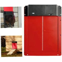 LIFCAUSAL Porte Automatique Pour Poulailler, Porte En Plastique Léger, Détection De Lumière, Ouverture Différée Le Soir Et Le Matin, Rouge -POULAILLER ET ÉLEVAGE DE LA BASSE-COUR Ventes 54923780 4
