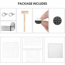 VINTEKY® Cage Parc Enclos Lapin - Blanc 70x35x70cm -POULAILLER ET ÉLEVAGE DE LA BASSE-COUR Ventes 55271305 5