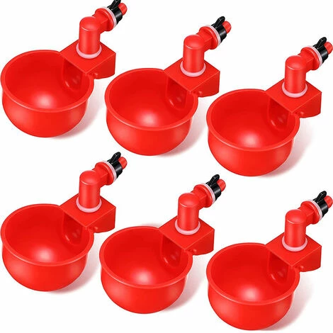 IRISFR 6pcs Automatiques Supplies Abreuvoir Poules Tasses à Bol Bol En Plastique, Volailles Distributeurs D'eau Automatique De L'eau Potable Tasses Pour Poussins Cailles Canards Bird,Lilaris 1 IRISFR 6pcs Automatiques Supplies Abreuvoir Poules Tasses à Bol Bol En Plastique, Volailles Distributeurs D'eau Automatique De L'eau Potable Tasses Pour Poussins Cailles Canards Bird,Lilaris