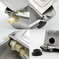 IRISFR Abreuvoir À Bovins Abreuvoir En Acier Inoxydable Bol Automatique Avec Valve À Flotteur Pour Chien Cheval Bétail Chèvre Mouton，Lilaris -POULAILLER ET ÉLEVAGE DE LA BASSE-COUR Ventes 55880152 5