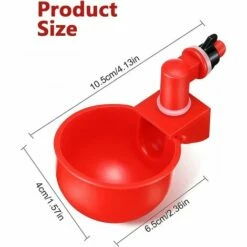 DECKON 6pcs Automatiques Supplies Abreuvoir Poules Tasses à Bol Bol En Plastique, Volailles Distributeurs D'eau Automatique De L'eau Potable Tasses Pour Poussins Cailles Canards Bird -POULAILLER ET ÉLEVAGE DE LA BASSE-COUR Ventes 55886438 3