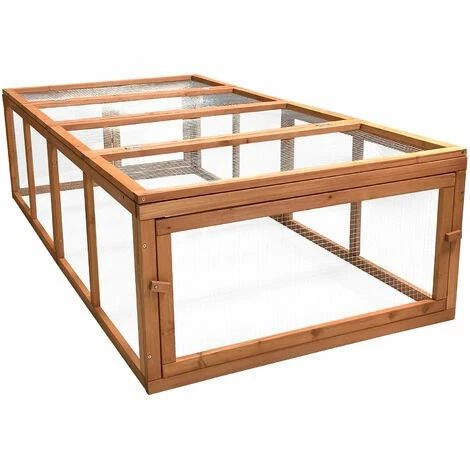 WILTEC Clapier à Lapin XXL Cage Pour Petits Animaux Avec Enclos Parc Rongeurs Élevage Basse-cour Ferme 2 WILTEC Clapier à Lapin XXL Cage Pour Petits Animaux Avec Enclos Parc Rongeurs Élevage Basse-cour Ferme – Image 2