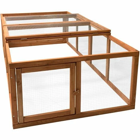 WILTEC Clapier à Lapin XXL Cage Pour Petits Animaux Avec Enclos Parc Rongeurs Élevage Basse-cour Ferme 3 WILTEC Clapier à Lapin XXL Cage Pour Petits Animaux Avec Enclos Parc Rongeurs Élevage Basse-cour Ferme – Image 3