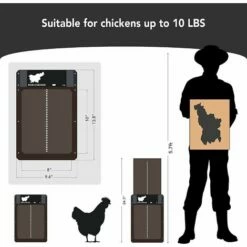LUCKY-88 Porte De Poulailler Automatique Solaire En Plastique Renforcé - Porte Automatique De Poulailler Alimentée Par Batterie 8 LUCKY-88 Porte De Poulailler Automatique Solaire En Plastique Renforcé - Porte Automatique De Poulailler Alimentée Par Batterie -POULAILLER ET ÉLEVAGE DE LA BASSE-COUR Ventes 56329006 4
