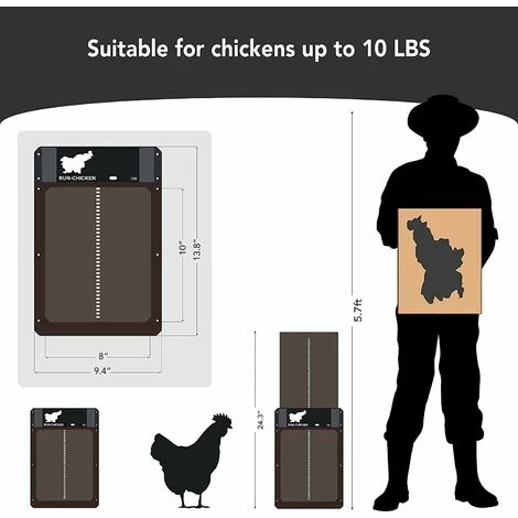 LUCKY-88 Porte De Poulailler Automatique Solaire En Plastique Renforcé - Porte Automatique De Poulailler Alimentée Par Batterie 4 LUCKY-88 Porte De Poulailler Automatique Solaire En Plastique Renforcé - Porte Automatique De Poulailler Alimentée Par Batterie – Image 4