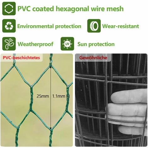 Randaco Enclos Pour Poulailler En Acier Galvanisé. Toit Imperméable Et Anti UV. Porte Avec Loquet. 3x2x2m - Argent 4 Randaco Enclos Pour Poulailler En Acier Galvanisé. Toit Imperméable Et Anti UV. Porte Avec Loquet. 3x2x2m - Argent – Image 4