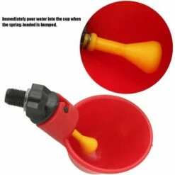 HKLFFJA 10 Pièces Automatique Pour Volaille Tasses à Boire De L'eau De Volaille Mangeoire à Oiseaux Abreuvoir En Plastique Automatique Pour Poulet Poule Poulailler Poulailler Arc D'alimentation -POULAILLER ET ÉLEVAGE DE LA BASSE-COUR Ventes 57154775 3
