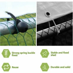 SWANEW Enclos Pour Poulailler 6m² En Acier Galvanisé Toit Imperméable Et Anti UV 3x2m 6 M² - Argent 7 SWANEW Enclos Pour Poulailler 6m² En Acier Galvanisé Toit Imperméable Et Anti UV 3x2m 6 M² - Argent -POULAILLER ET ÉLEVAGE DE LA BASSE-COUR Ventes 57503852 4