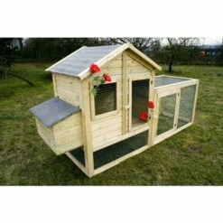 CHALET & JARDIN POULAILLER - 3 À 4 POULES = 1 BÂCHE 2X3 M OFFERTE -POULAILLER ET ÉLEVAGE DE LA BASSE-COUR Ventes 5757596 3
