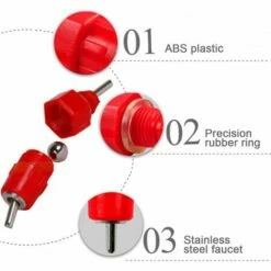 MACARON Lot De 50 Eau Mamelons Abreuvoirs Alimentateur Fournitures De Volaille Pour Poule Canard LO-Ron -POULAILLER ET ÉLEVAGE DE LA BASSE-COUR Ventes 57779709 3