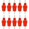 REGALI Lot De 10 D'eau Pour Poulet En Forme De Cailles - En Acier Inoxydable - Rouge