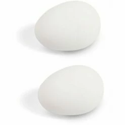 CYCLINGCOLORS 2x œuf De Poule Factice En Argile Identique Et Taille Réelle Poulailler Ponte Faux œufs