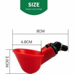STARLIGHT Ferme Automatique Abreuvoir De Poulet Tasses Volaille Potable Oiseau Abreuvoir Coop Oiseau Abreuvoir (Rouge (12 Pcs),STAR.L 7 STARLIGHT Ferme Automatique Abreuvoir De Poulet Tasses Volaille Potable Oiseau Abreuvoir Coop Oiseau Abreuvoir (Rouge (12 Pcs),STAR.L -POULAILLER ET ÉLEVAGE DE LA BASSE-COUR Ventes 60065131 3