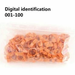 ROSIER 100 Pièces De Poulet Taille De L'anneau Réglable Volaille Jambe Numérique Étiquette Boucle Bague Pour Poulet Canard Volaille Fournitures Ferme (rouge, Lettrage)——VEBTles -POULAILLER ET ÉLEVAGE DE LA BASSE-COUR Ventes 60186305 4