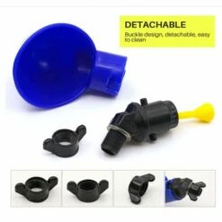 Yoouyida 12 Pièces Abreuvoir Poules Tasses Plastique Bol Abreuvoir Automatique Pour Poules Oiseaux Cailles Volailles Distributeurs D'eau（bleu） -POULAILLER ET ÉLEVAGE DE LA BASSE-COUR Ventes 60652111 3