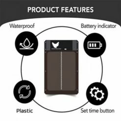 Yoouyida Porte De Poulailler Automatique, Avec Capteur De Lumière & Contrôle De La Minuterie Pour Un Elevage De Poulets Sécurisé（brun） -POULAILLER ET ÉLEVAGE DE LA BASSE-COUR Ventes 60652631 5