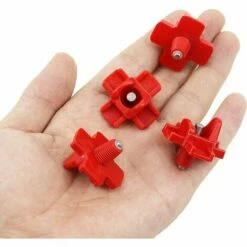 SLI-RES Buveurs D'Eau De Poulet En Plastique Et Acier Inoxydable 304 Abreuvoir Automatique Pour Tétine De Poulet En Rouge Distributeur Abreuvoir Équipement Pour Poulet Oie Oiseau 3.2*3.2cm (Rouge) 6 Pièces，Lilaris -POULAILLER ET ÉLEVAGE DE LA BASSE-COUR Ventes 61346388 4