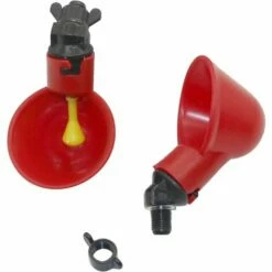 MINKUROW Mangeoire Automatique Pour Abreuvoir De Volaille, Gobelets D'eau Potable Pour Oiseau De Canard De Poule De Poulet De Bétail, Mangeoire D'eau D'arrière-Cour En Plastique Rouge Useful And Practical5pcs -POULAILLER ET ÉLEVAGE DE LA BASSE-COUR Ventes 61363004 3