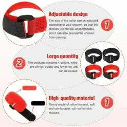 REGALI 4 Pièces Colliers De Poulet Colliers De Coq Colliers De Poulet Réglables Empêchent Les Poulets Hurlants D'ennuyer Les Voisins -POULAILLER ET ÉLEVAGE DE LA BASSE-COUR Ventes 61580780 3