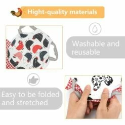 REGALI Lot De 4 Tabliers De Poule De Selle De Poule Standard Avec Protection De L'aile Arrière De La Volaille à Bande élastique -POULAILLER ET ÉLEVAGE DE LA BASSE-COUR Ventes 61583602 5