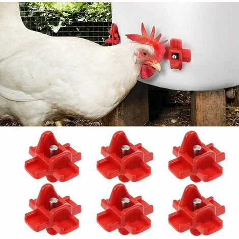REGALOS 10 Pièces Abreuvoir De Poulet En Plastique Et En Acier Inoxydable 304 Abreuvoir Automatique De Mamelon De Poulet 32.5x34mm Abreuvoir D'oie De Poulet 2 REGALOS 10 Pièces Abreuvoir De Poulet En Plastique Et En Acier Inoxydable 304 Abreuvoir Automatique De Mamelon De Poulet 32.5x34mm Abreuvoir D'oie De Poulet – Image 2