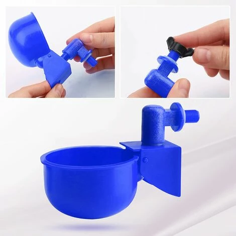 REGALOS Lot De 6 Abreuvoirs Automatiques 3/8", Abreuvoirs Automatiques Pour Poulet, Abreuvoirs Poulet Canard Dinde (bleu) 4 REGALOS Lot De 6 Abreuvoirs Automatiques 3/8", Abreuvoirs Automatiques Pour Poulet, Abreuvoirs Poulet Canard Dinde (bleu) – Image 4
