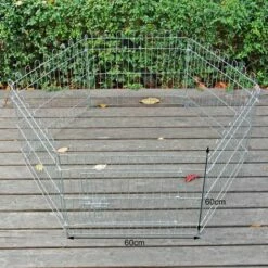 WILTEC Parc Pour Chiens Enclos Pour Chiots 6 Pièces 60x60 Cm Par élément Cage Pour Animaux Domestiques -POULAILLER ET ÉLEVAGE DE LA BASSE-COUR Ventes 6273252 4