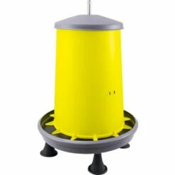 CHEMIN DES POULAILLERS Mangeoire À Trémie Poule Tige Métal Et Pieds 15kg - River Systems