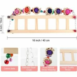 BAICCCF Accessoire Poulailler Lot De 4 Jouets De Poulet Pour Accessoires De Poulailler, Balançoire De Poulet, Xylophone, Mangeoire à Suspendre Pour Légumes, étagère à Fruits De Poulet Pour Coq De Volaille, Grand Oiseau, Perroquet, Cadeau De Divertissement. -POULAILLER ET ÉLEVAGE DE LA BASSE-COUR Ventes 64107272 3