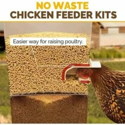 BAICCCF Accessoire Poulailler Mangeoire à Poulet, No Waste Volaille Feeder-Automatic Gravity Feeder Kit With 6 Ports And 1 Hole Saw, Rain Proof And Insect Proof, Durable And Pratique, For Barrels, Boxes, Auges. -POULAILLER ET ÉLEVAGE DE LA BASSE-COUR Ventes 64107570 2