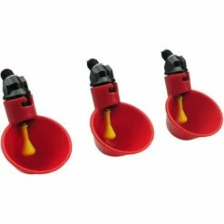 MEZHENG Abreuvoir Automatique Pour Poulets / Volaille / Abreuvoir Avec Tasses Arrosoirs Bols En Plastique Rouge Arrière-cours Poulet Troupeau Canard Oiseau Mangeoire Paquet De 6 -POULAILLER ET ÉLEVAGE DE LA BASSE-COUR Ventes 64119561 5