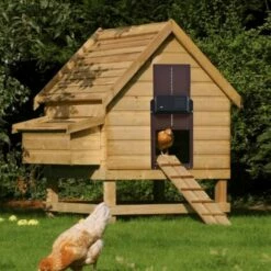 SLBRILLèRE Nouveau Porte Poulailler Automatique Etanche Avec Capteur De Lumière Porte De Poulailler Automatique à Induction à Pile,résistante Aux Prédateurs Facile à Installer -POULAILLER ET ÉLEVAGE DE LA BASSE-COUR Ventes 64137487 4