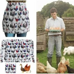 SLBRILLèRE Tablier De Collecte D'œufs - 14 Poches - Impression De Coq - Pour Poulailler - Accessoires De Maison - Pour Maison De Ferme, Cuisine, De Travail -POULAILLER ET ÉLEVAGE DE LA BASSE-COUR Ventes 64137489 4
