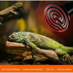CARILLONSàVENT 100W Émetteur Radiateur Animaux Ampoule Infrarouge Chauffage En Céramique,Lampe De Reptile Pour Amphibiens, Serpent, Oiseaux,Tortue, Chat, Chien Carivent -POULAILLER ET ÉLEVAGE DE LA BASSE-COUR Ventes 64138912 4
