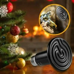 CARILLONSàVENT 100W Émetteur Radiateur Animaux Ampoule Infrarouge Chauffage En Céramique,Lampe De Reptile Pour Amphibiens, Serpent, Oiseaux,Tortue, Chat, Chien Carivent -POULAILLER ET ÉLEVAGE DE LA BASSE-COUR Ventes 64138912 5