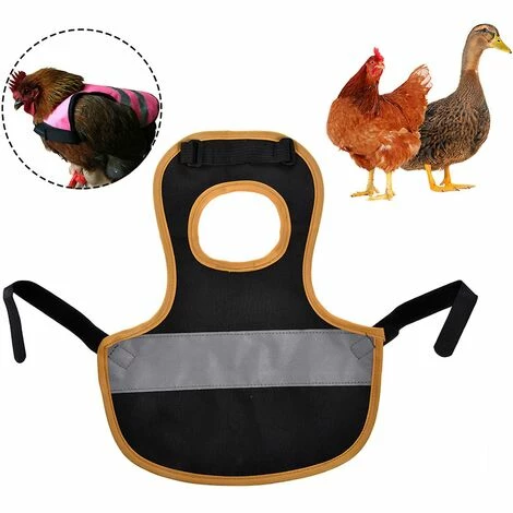 REGALI Selles De Poulet Tabliers De Volaille Avec Bandes élastiques Protecteurs De Poussins (noir) 2 REGALI Selles De Poulet Tabliers De Volaille Avec Bandes élastiques Protecteurs De Poussins (noir) – Image 2