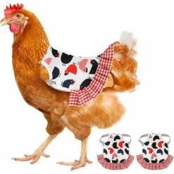 REGALI Selle De Poulet, 2 Pièces De Selle De Poulet Tablier De Poule Ailes Protecteur De Plumes Protection élastique Fournitures De Volaille Pour Animaux De Compagnie (8,7 X 6,7 Pouces)