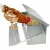 Randaco Mangeoire Automatique Avec Couvercle Distributeur Automatique Auge Auge D’alimentation Résistante Aux Intempéries 5kg - Argent