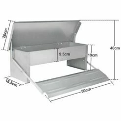 Randaco Mangeoire Automatique Avec Couvercle Distributeur Automatique Auge Auge D’alimentation Résistante Aux Intempéries 5kg - Argent 7 Randaco Mangeoire Automatique Avec Couvercle Distributeur Automatique Auge Auge D’alimentation Résistante Aux Intempéries 5kg - Argent -POULAILLER ET ÉLEVAGE DE LA BASSE-COUR Ventes 64375841 3
